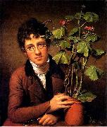 Rembrandt Peale Rubens Peale with a Geranium USA oil painting artist